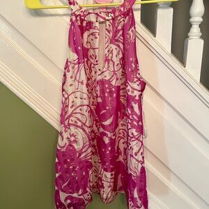 Lilly Pulitzer Pink and White Tank Top